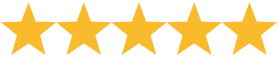 5 gold stars icon